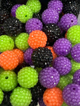 18mm Clear Rhinestone Halloween Beads (5pcs)